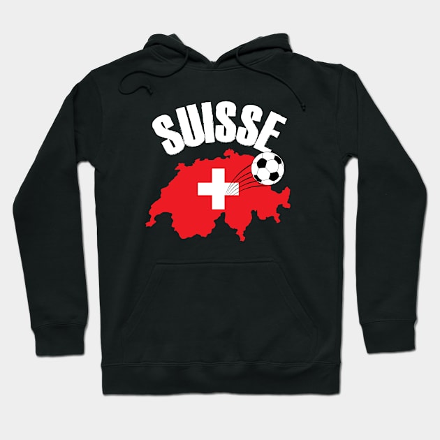 Suisse Schweiz Switzerland Map Flag Hoodie by TheInkElephant